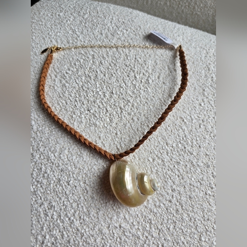 NWT! Free People × Serafina, Sara Choker, Neutral Tan, $38 - Picture 5 of 9